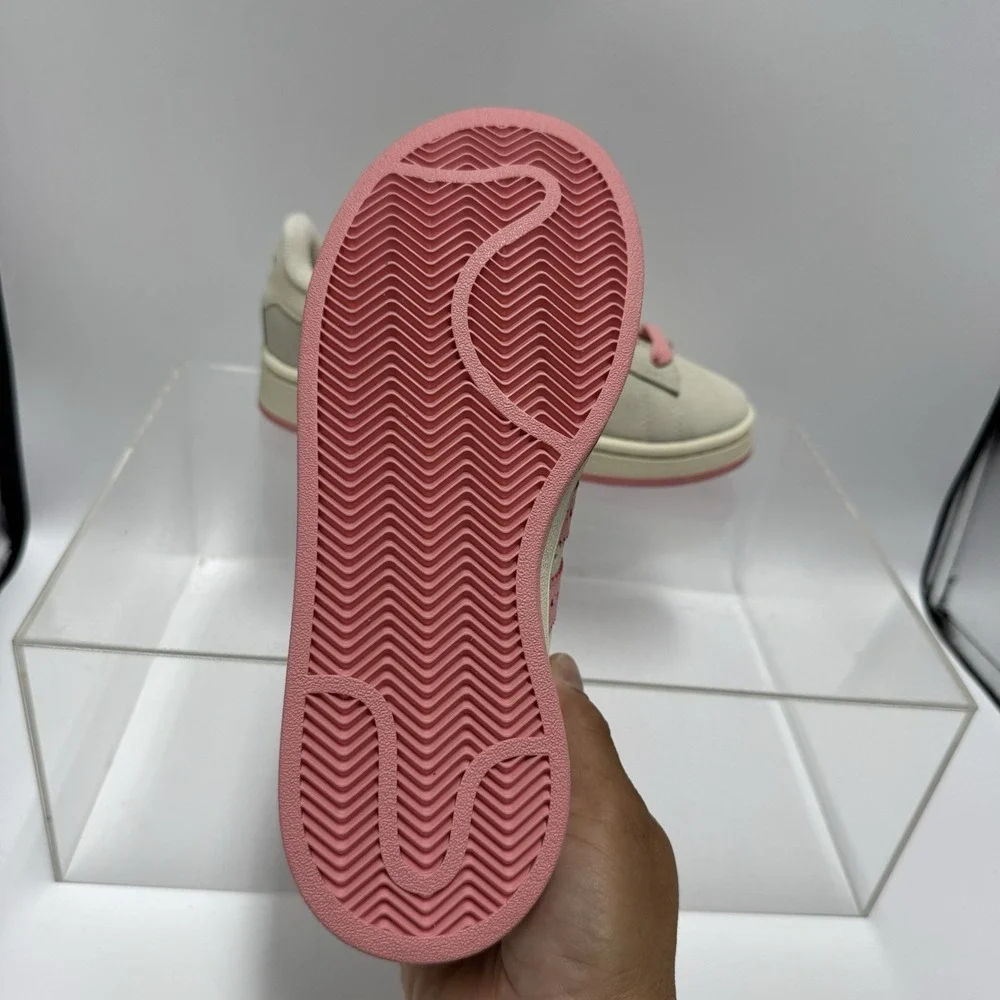 Brand New ADIDAS Campus 00s Kids Cream Pink Valentines Hearts JS3524 Size 3C